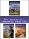 Cover image for Love Inspired Suspense August 2023--Box Set 1 of 2